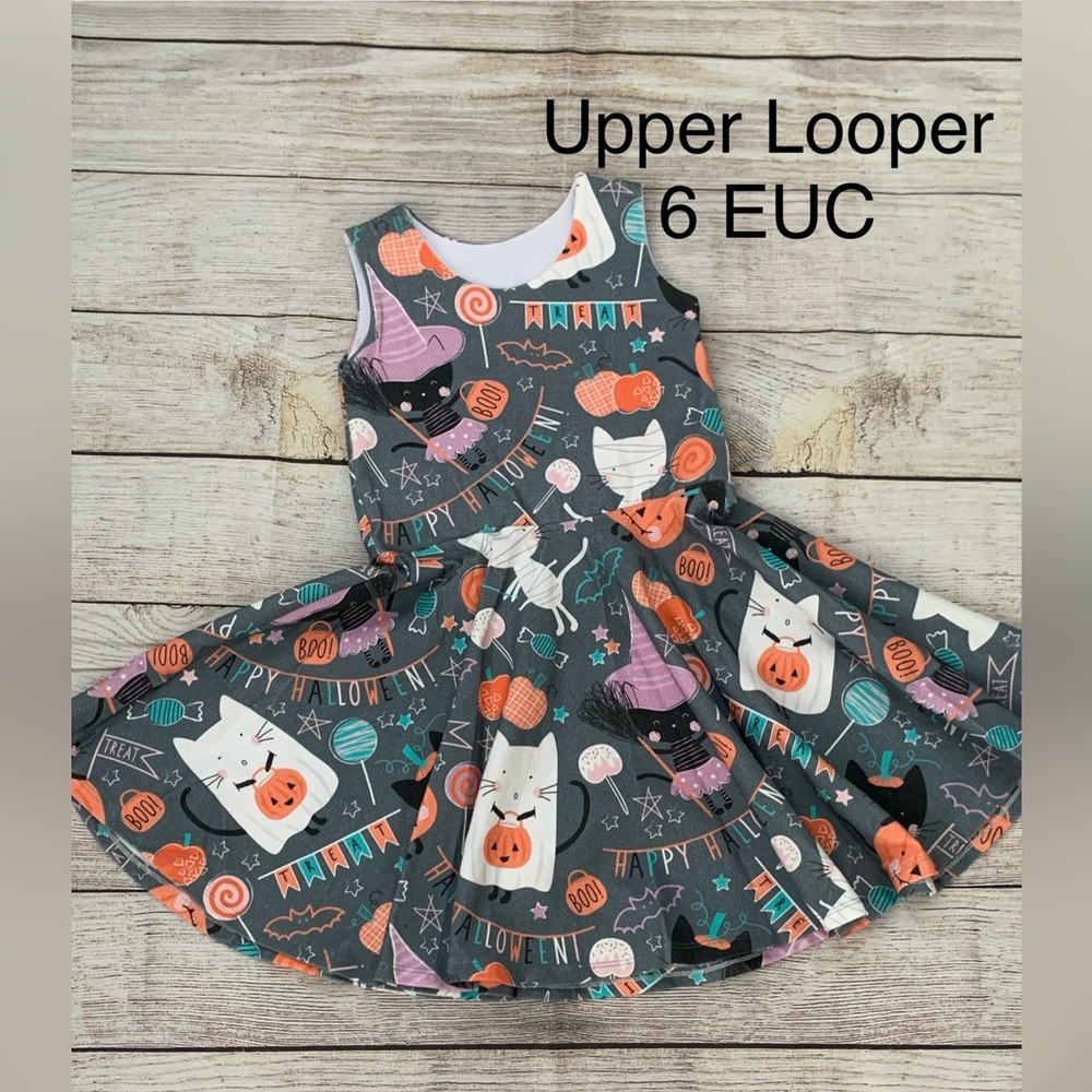 Halloween Themed Kids Tunic - Gray and Orange